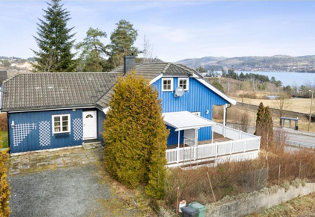 Ferienwohnung Blue House Brevik Porsgrunn Exterior foto
